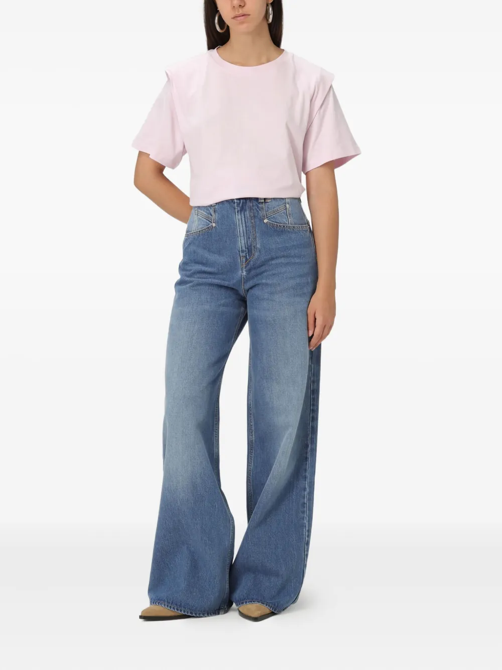Isabel Marant Étoile Crew-neck T-shirt In Pink