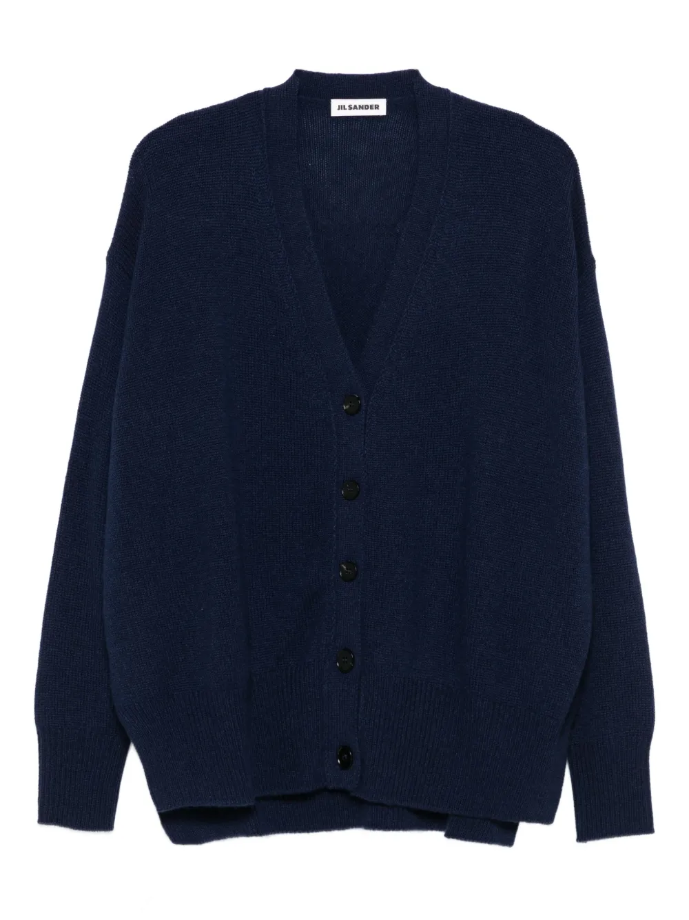 Jil Sander button-front cashmere cardigan Blauw