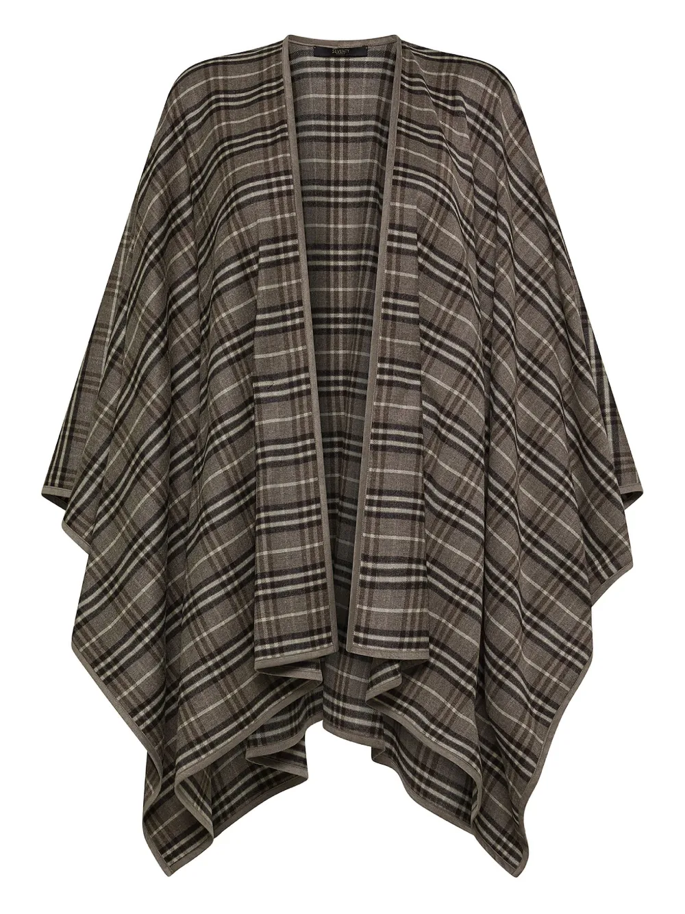 Seventy plaid cape | Grey | Image 1