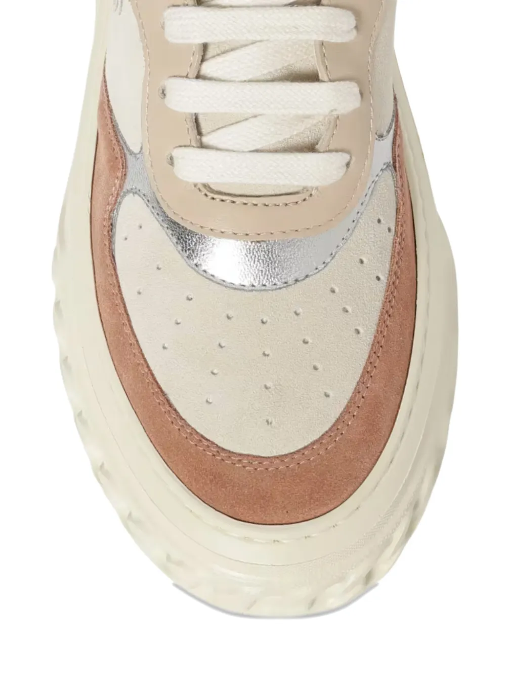 Casadei Off Road appliqué flatform trainers Beige
