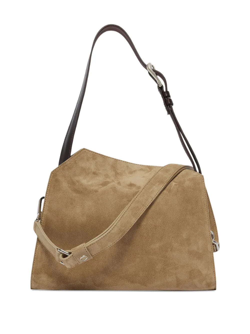 Orciani Trinity Peach Shoulder Bag In Brown