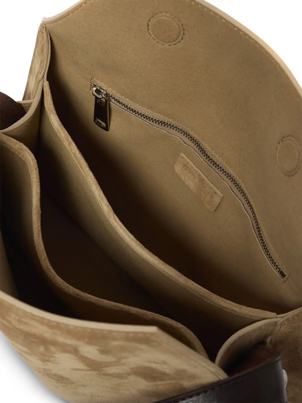 Orciani Trinity Peach Shoulder Bag In Brown