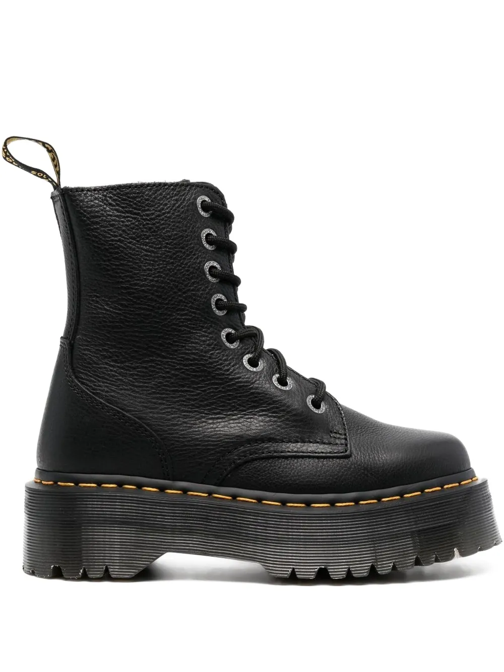 Dr. Martens 50mm Jadon III Pisa leren laarzen met plateauzool Zwart