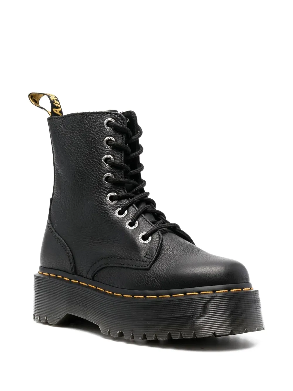 Dr. Martens 50mm Jadon III Pisa leren laarzen met plateauzool Zwart
