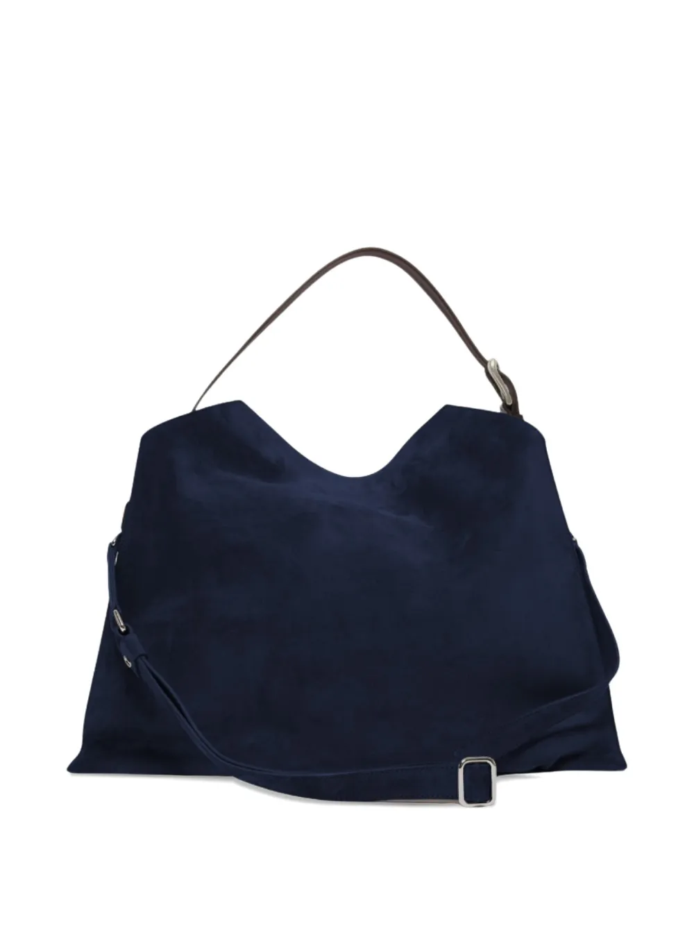 Orciani large Trinity Peach contrast-strap shoulder bag - Blauw