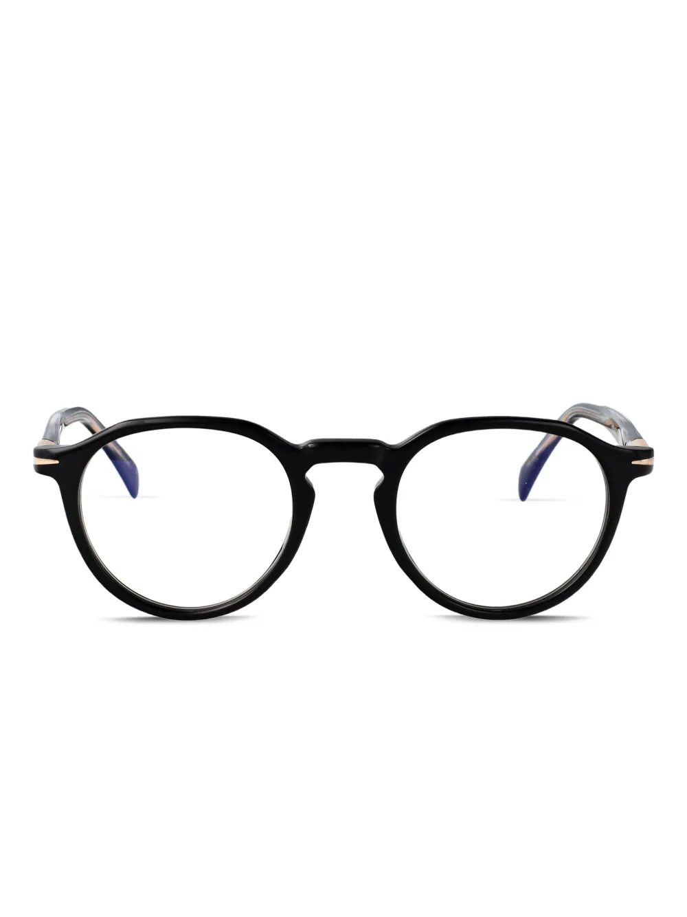 Eyewear by David Beckham ラウンド眼鏡フレーム - ブラック Eyewear by David Beckham ラウンド眼鏡フレーム - ブラック