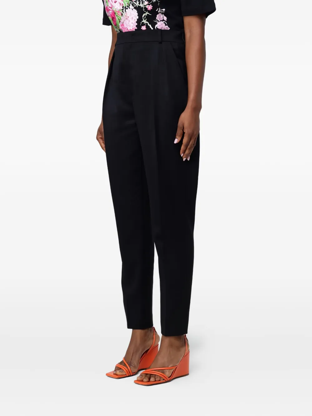 Moschino pleated trousers - Zwart