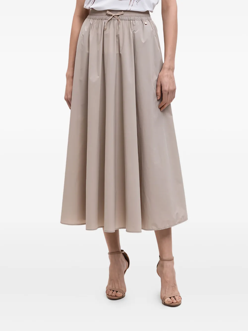 Herno Drawstring Skirt In Pink