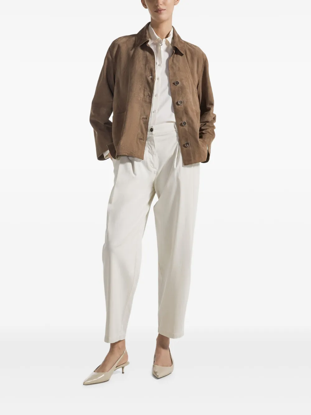 Seventy veste crop en daim | Vestes en cuir | Image 2