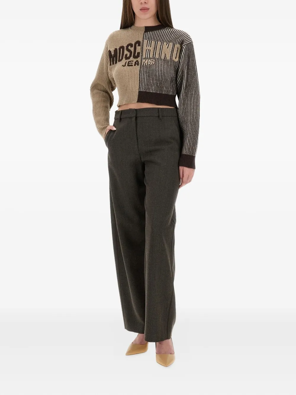 MOSCHINO JEANS welt pocket trousers - Grijs