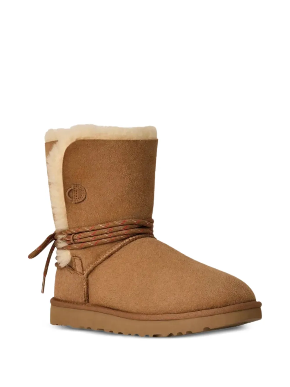 UGG logo-detail shearling boots Brown