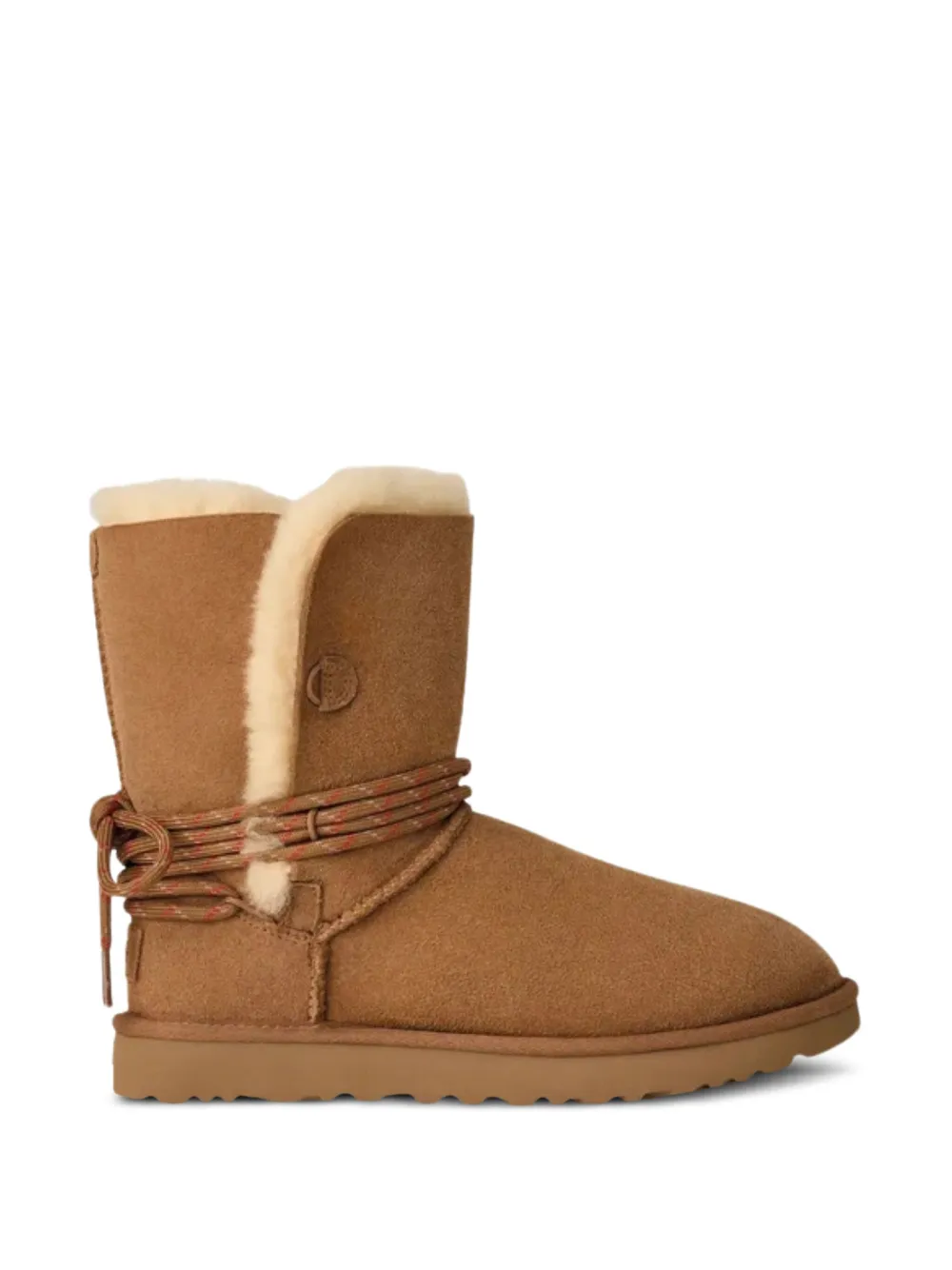 UGG logo-detail shearling boots Brown