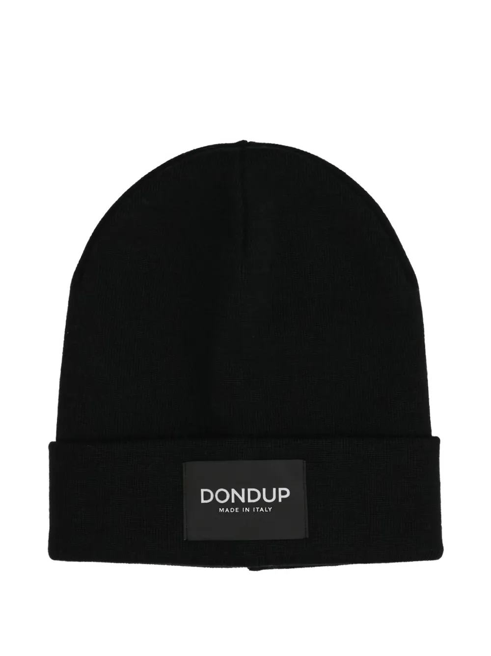 Dondup Logo-patch Beanie Hat In Black