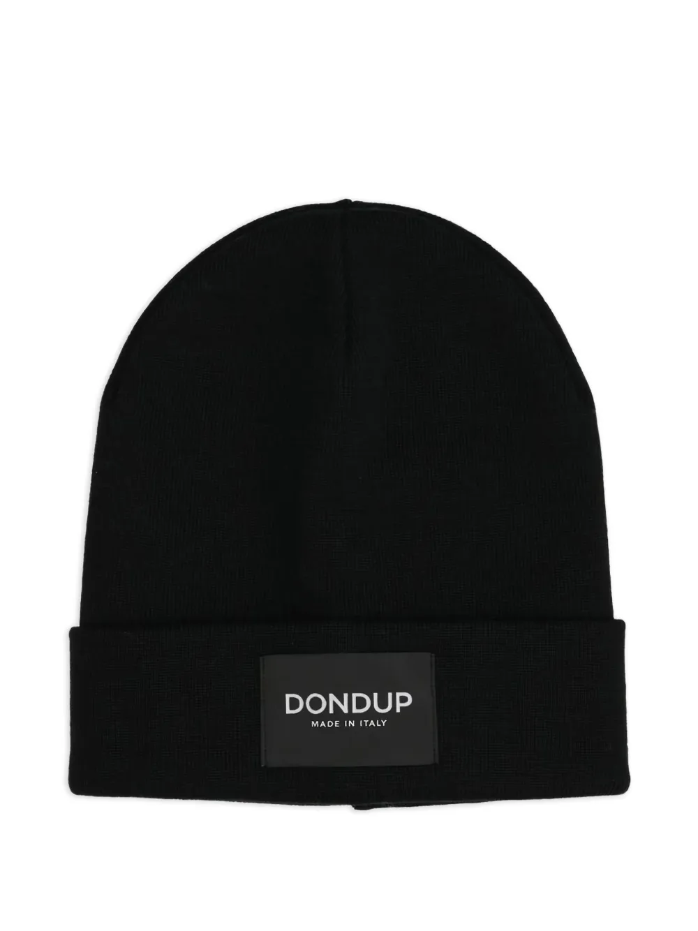 DONDUP logo-patch beanie hat | Black | Image 1