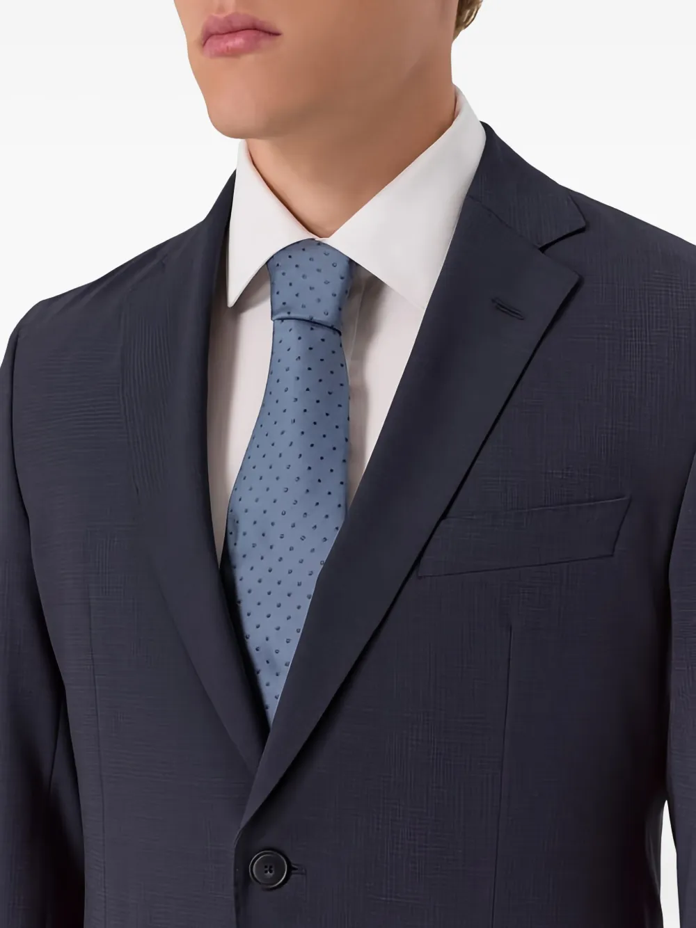 Corneliani dot-pattern tie - Blauw