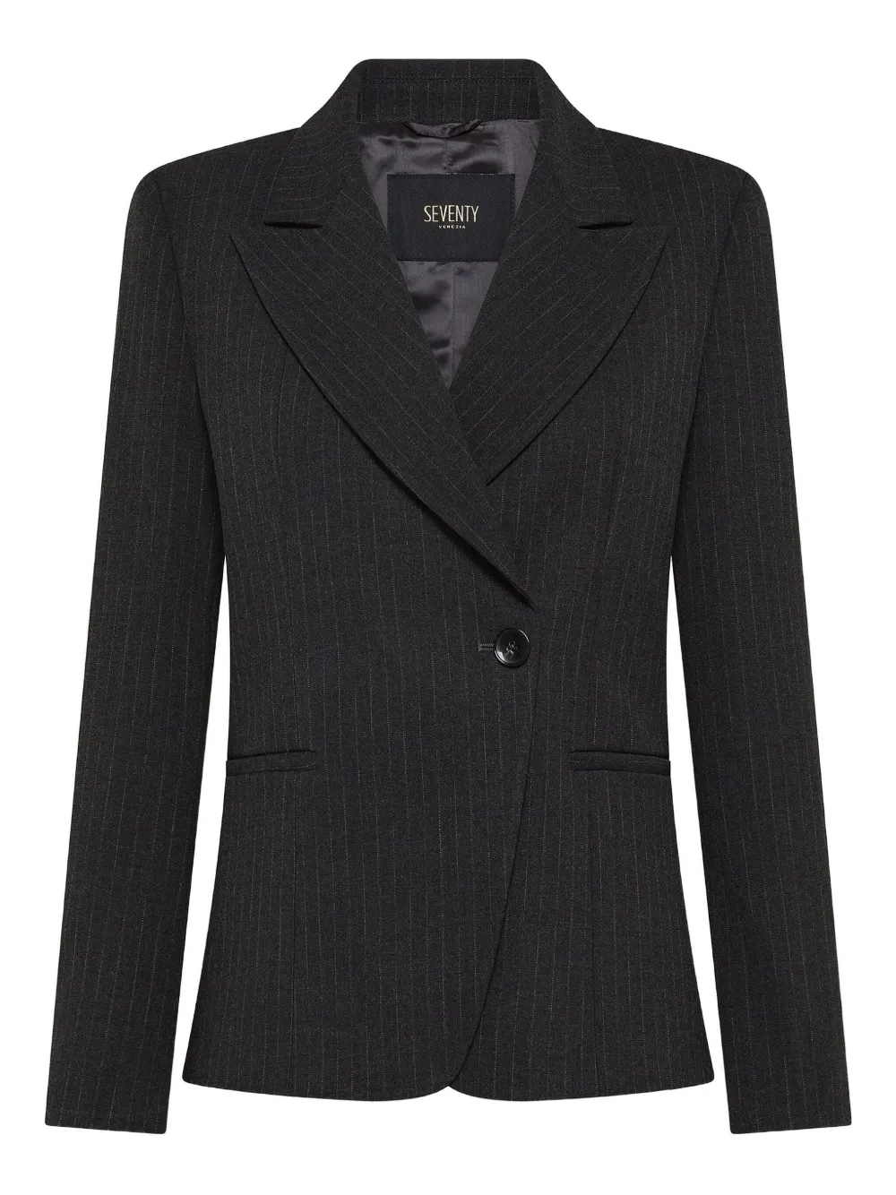 Seventy Pinstriped Jacket In Gray