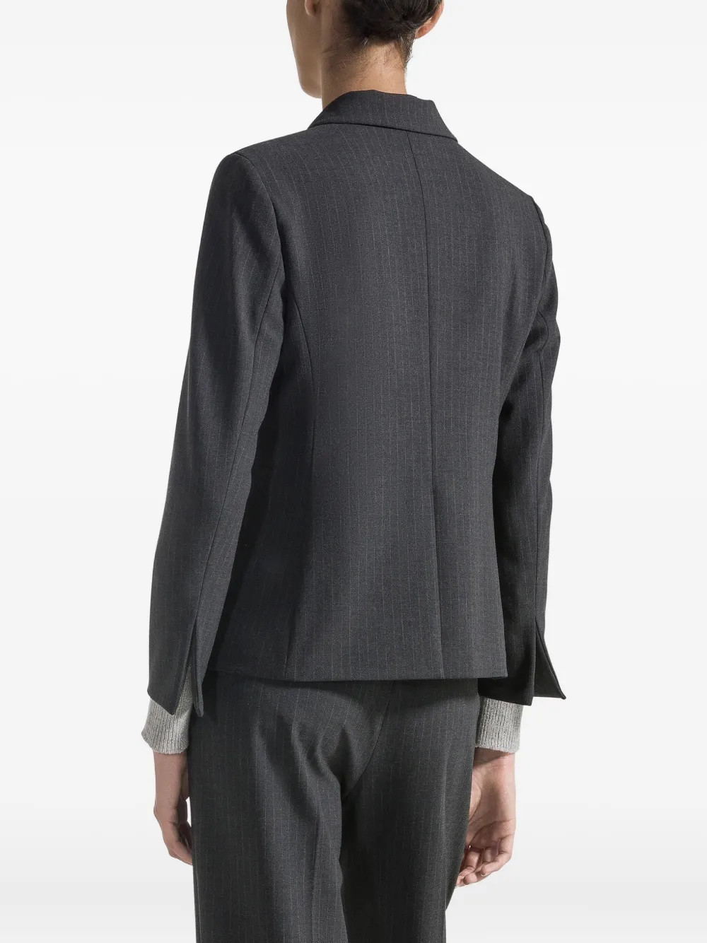 Seventy Pinstriped Jacket In Gray