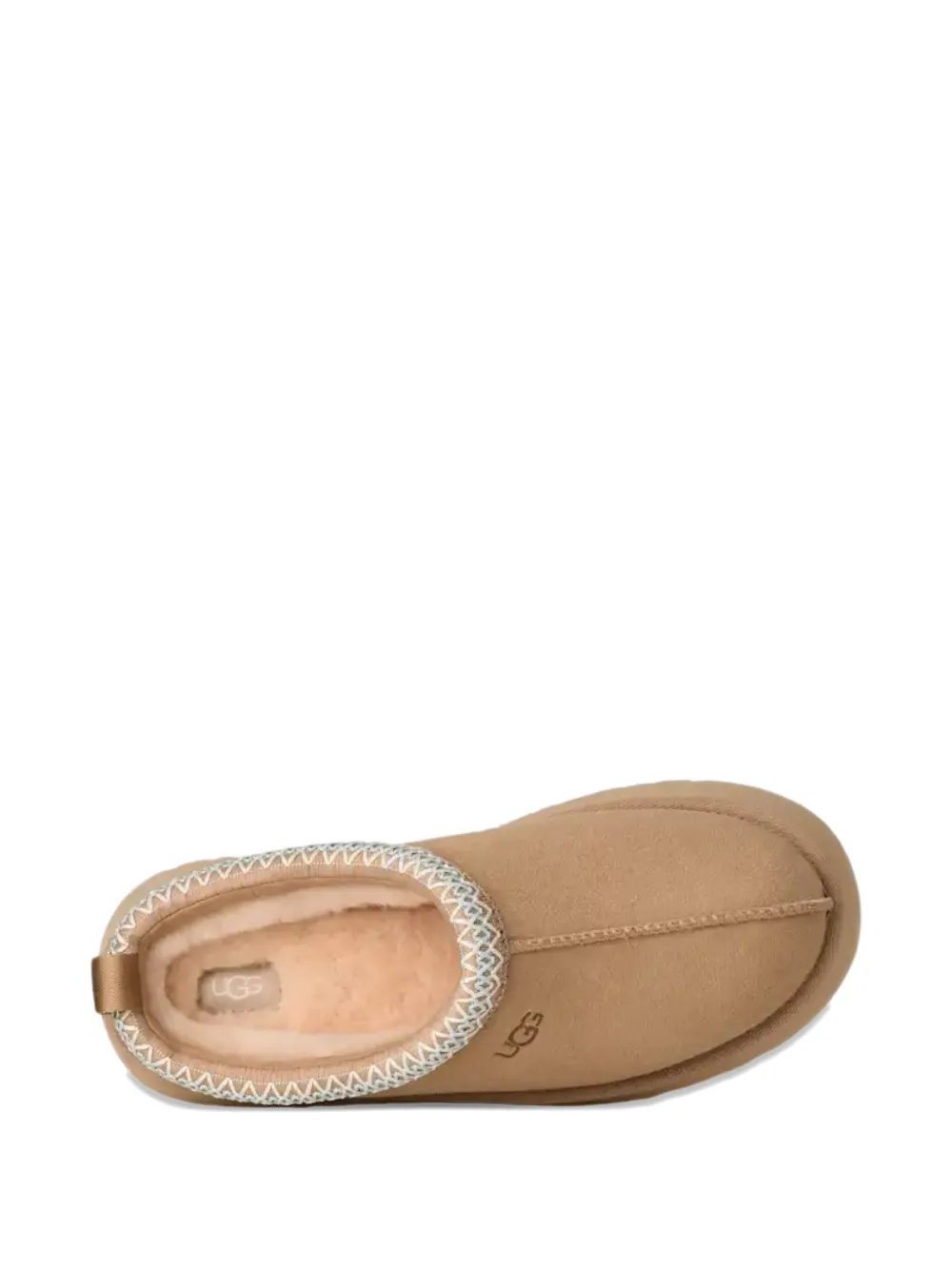 UGG Tasman II platform-sole braided-trim slippers Neutrals
