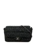 CHANEL Pre-Owned 2018-2019 CC Tweed Flap shoulder bag - Black