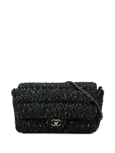 CHANEL Pre-Owned 2018-2019 CC Tweed Flap shoulder bag