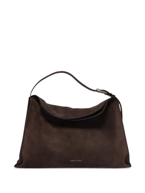 Orciani large Trinity Peach buckle strap shoulder bag