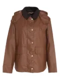 Barbour hooded tartan-lined coat - Brown