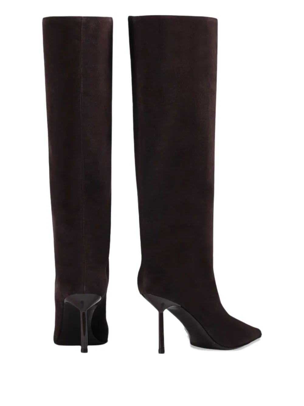 Le Silla 80mm Bella Pointed Boots In Brown