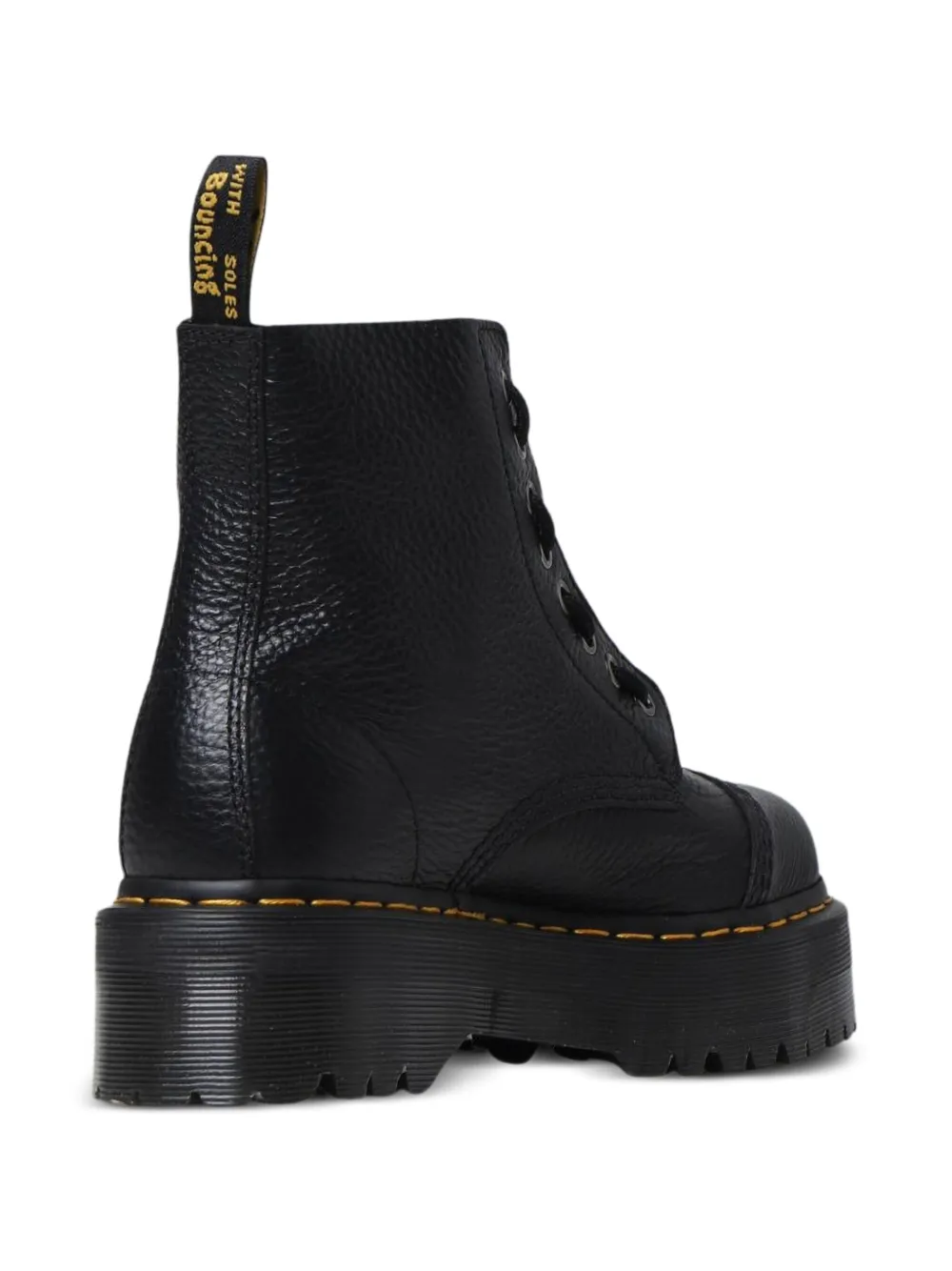 Dr. Martens Jadon Iii Platform Ankle Boots In Black Pisa In Black