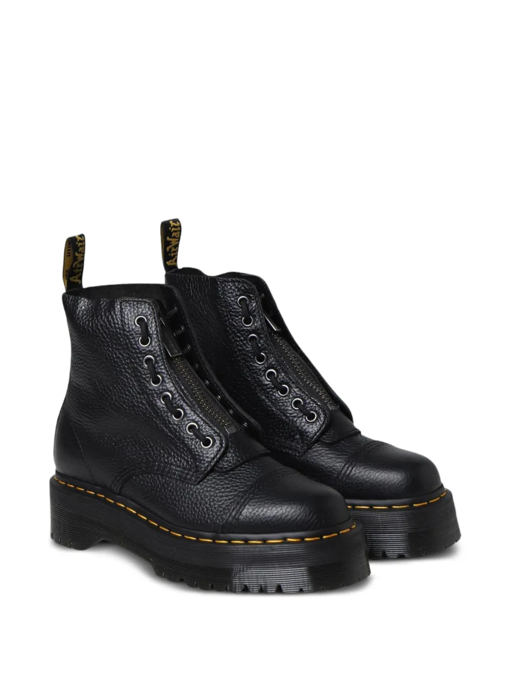 Dr. Martens Jadon Iii Platform Ankle Boots In Black Pisa In Black