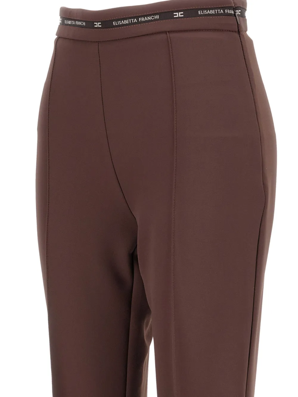 Elisabetta Franchi shawl-collar flared trousers suit Bruin