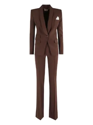 セットアップ ELISABETTA FRANCHI Women Suit Set TP00346E2 110 Black Elisabetta Franchi Anzug aus Krepp für Damen tp00346e2