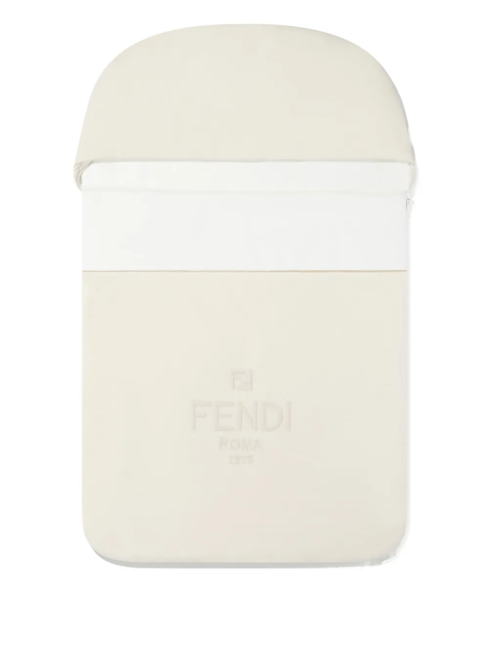 Fendi Kids Slaapzak met geborduurd logo Beige