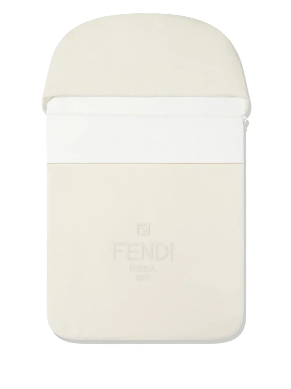 Fendi Kids Slaapzak met geborduurd logo Beige