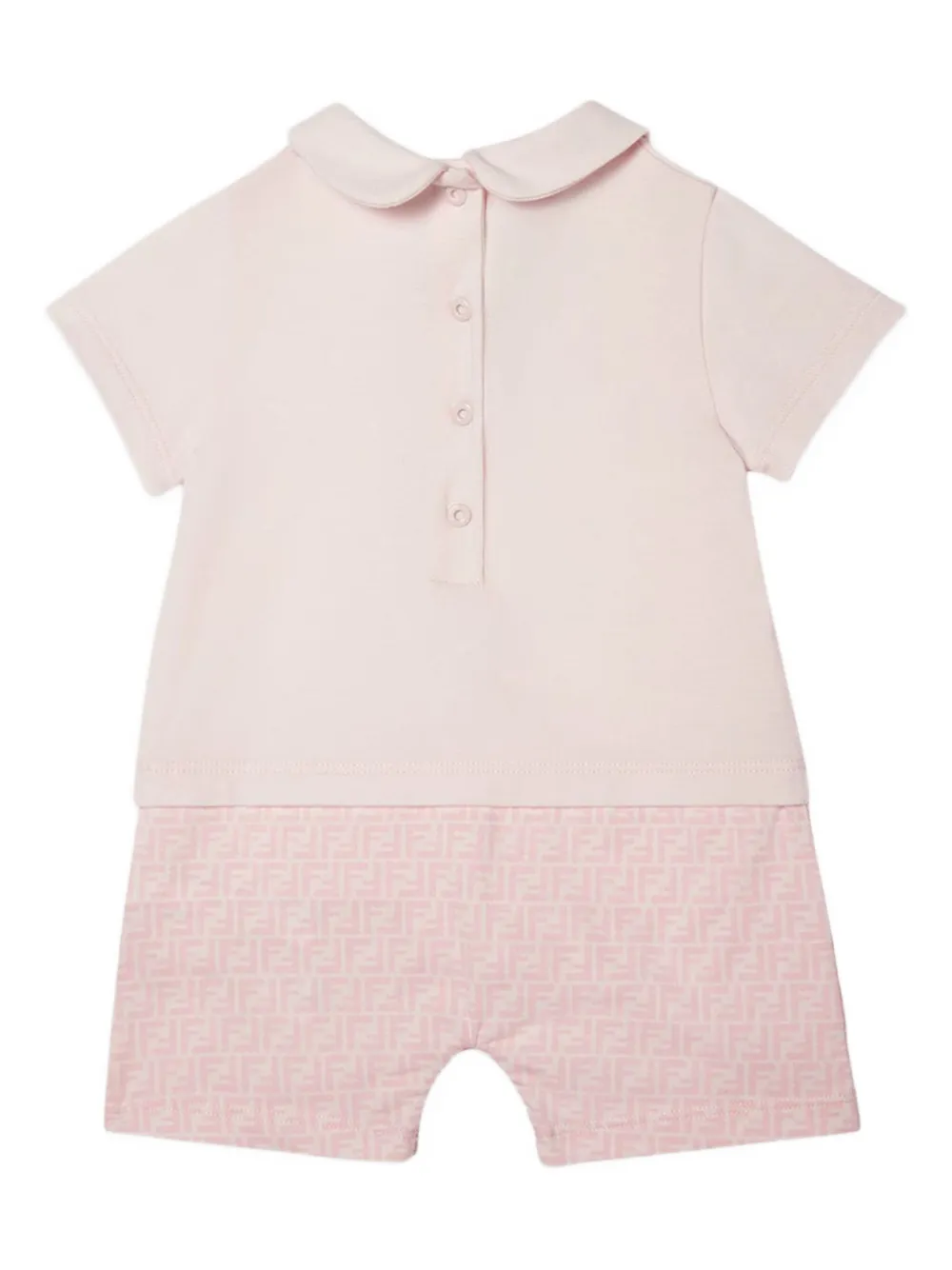 Fendi Kids round-collar FF logo romper | Rompers | Image 2