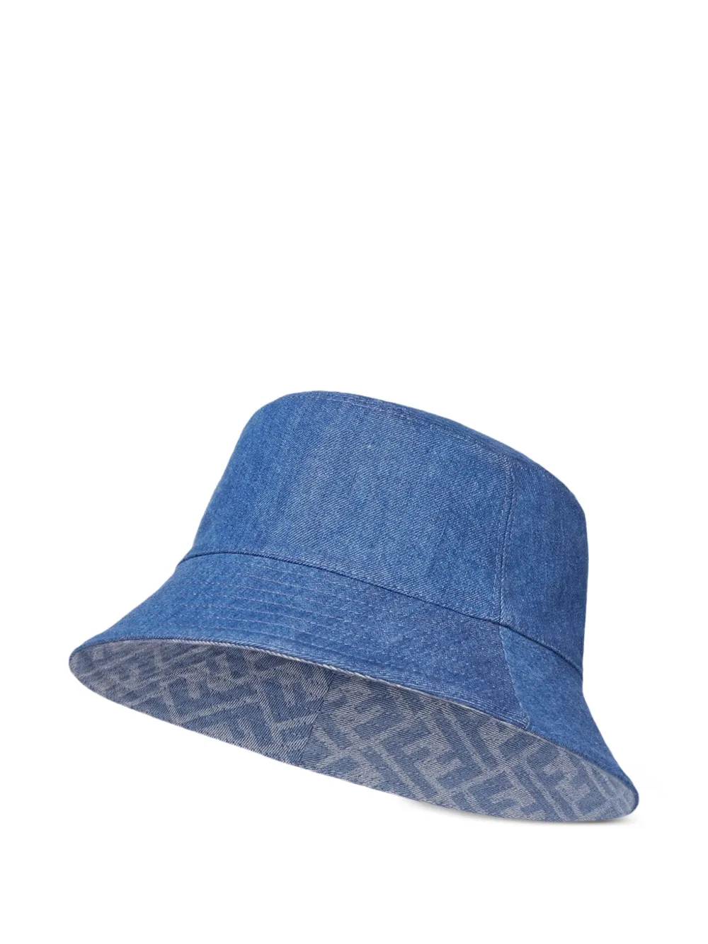 Fendi Kids denim FF-pattern bucket hat | Boys Sun Hats | Image 2