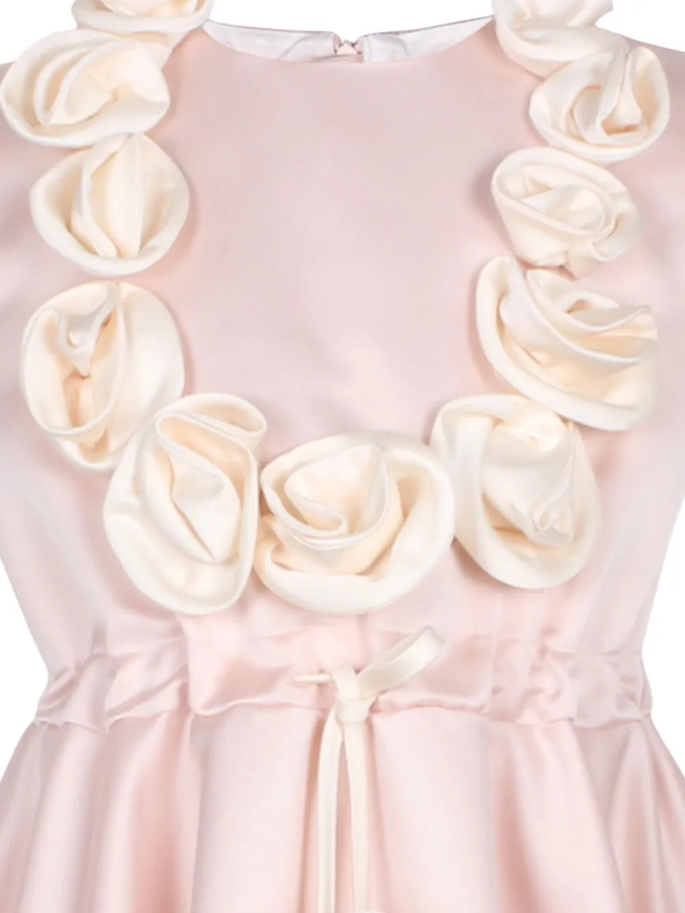 JESSIE AND JAMES KIDS rose-embellished skater mini dress Roze