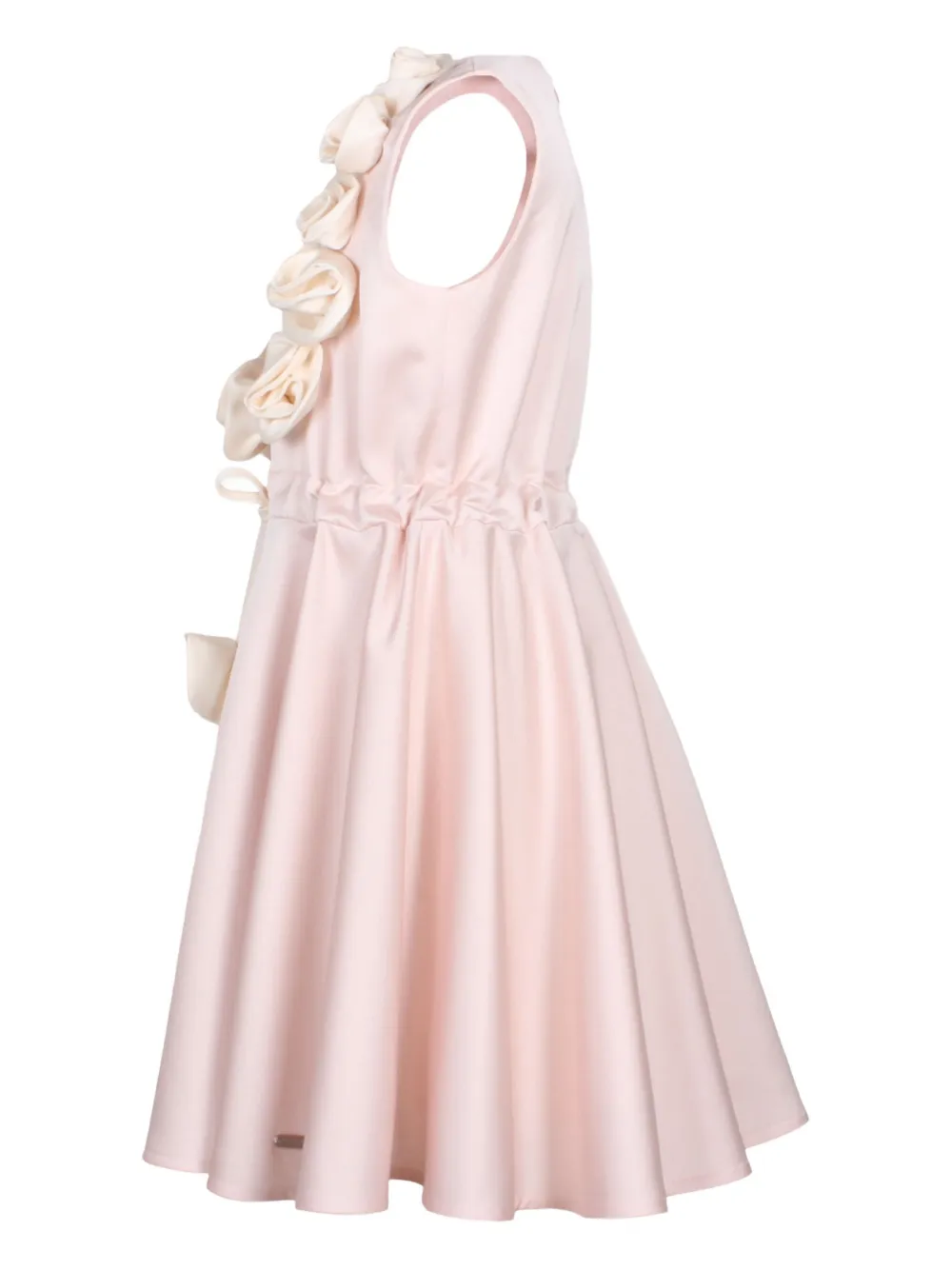 JESSIE AND JAMES KIDS rose-embellished skater mini dress Roze
