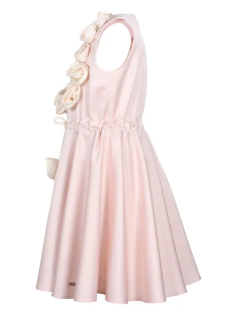 JESSIE AND JAMES KIDS rose-embellished skater mini dress