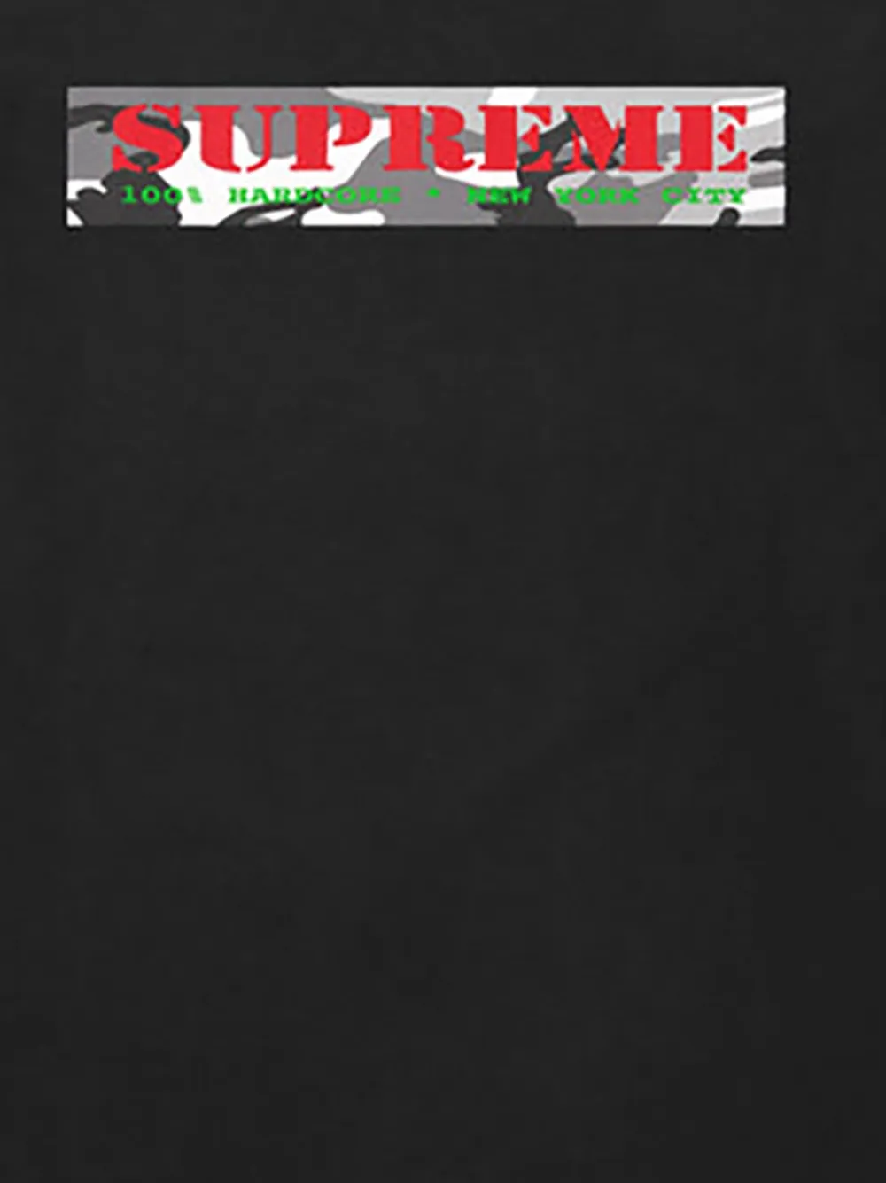 Supreme Hardcore "Black" T-shirt Zwart