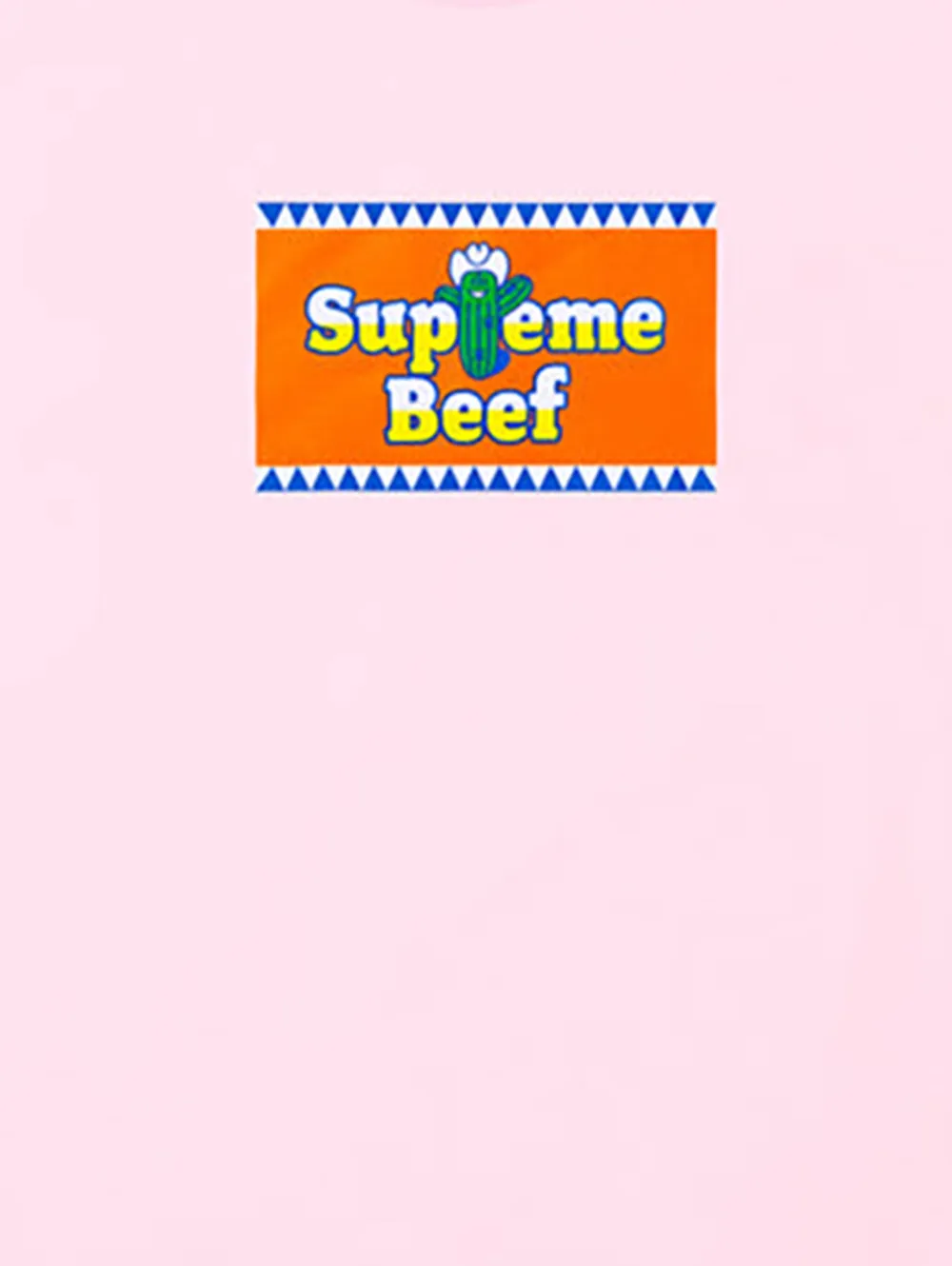 Supreme Beef T-shirt met logo - Roze