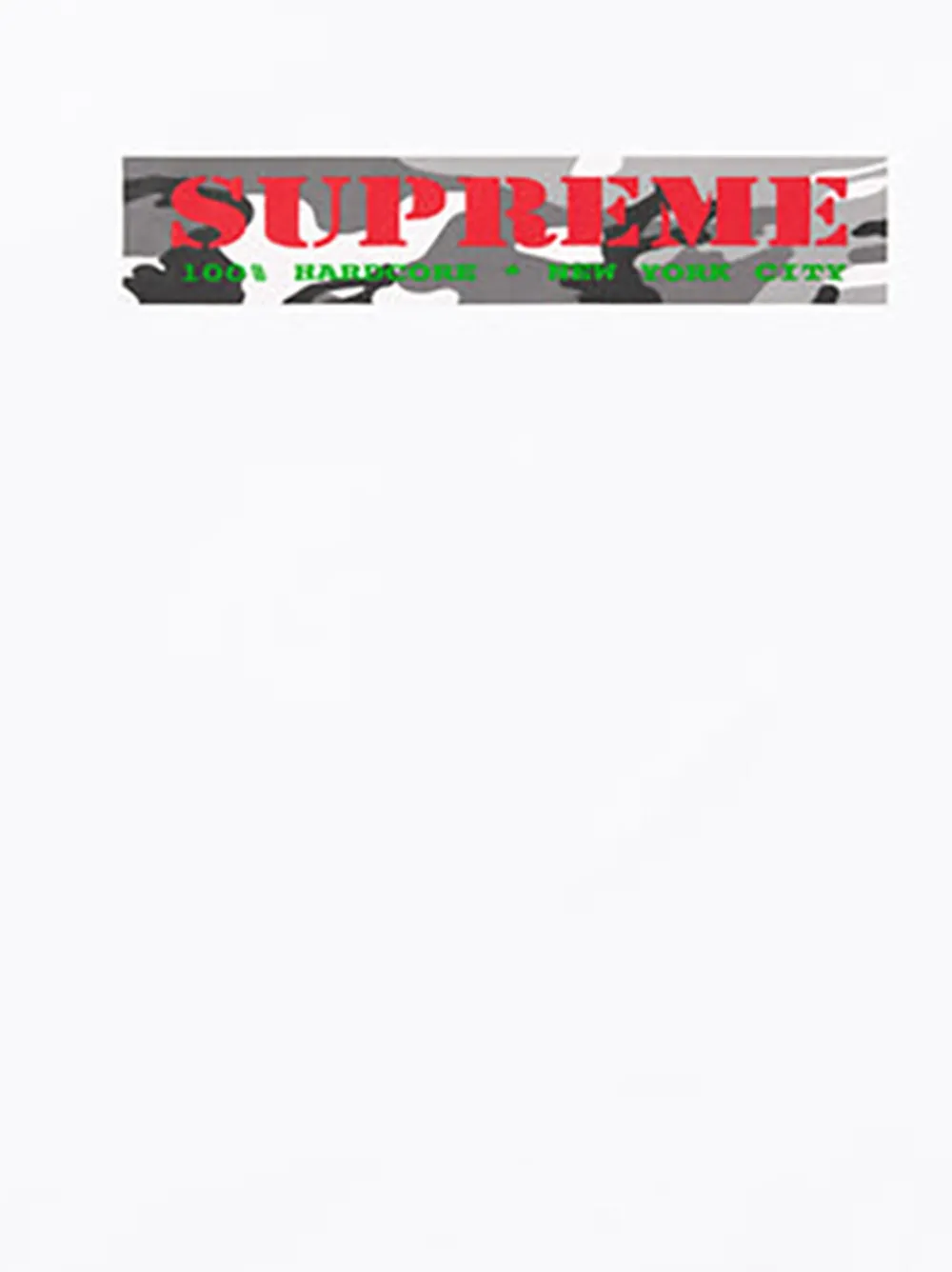 Supreme Hardcore Tee SS 25 - white - Wit