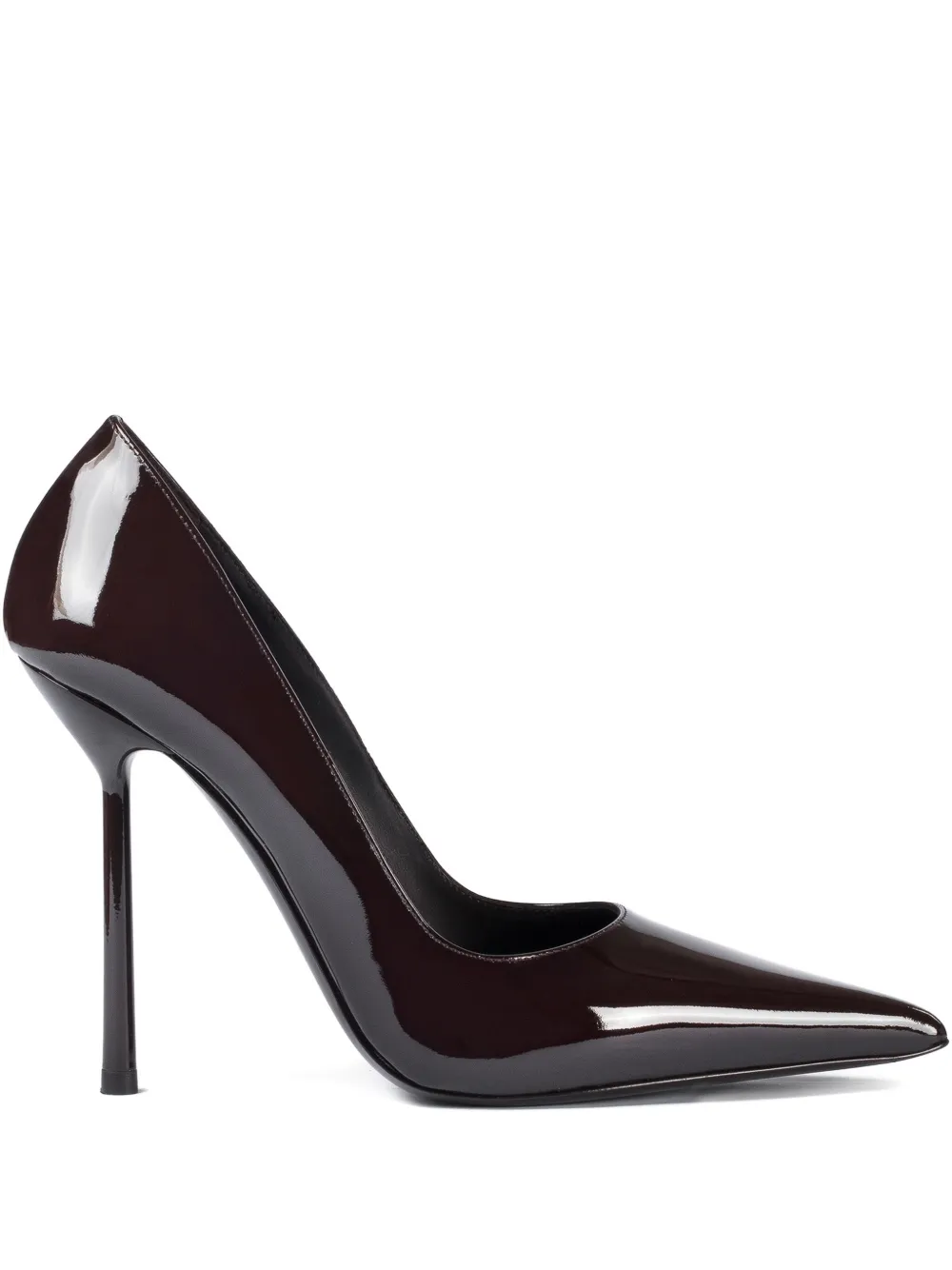 Le Silla 120mm Bella patent leather pumps Brown