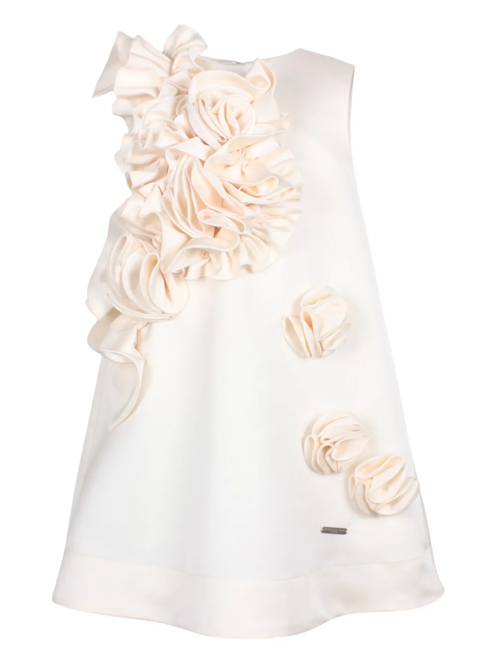 JESSIE AND JAMES KIDS Jurk verfraaid met ruches Beige