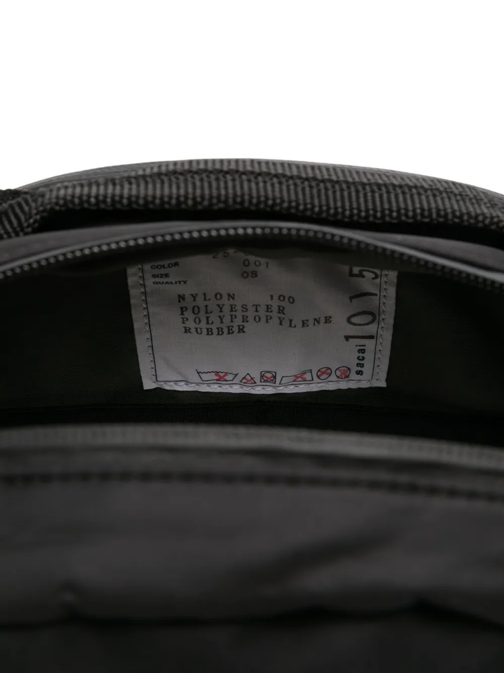 sacai drawstring-fastening cross body bag Zwart
