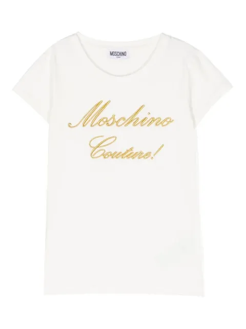 Moschino Kids embroidered logo T-shirt