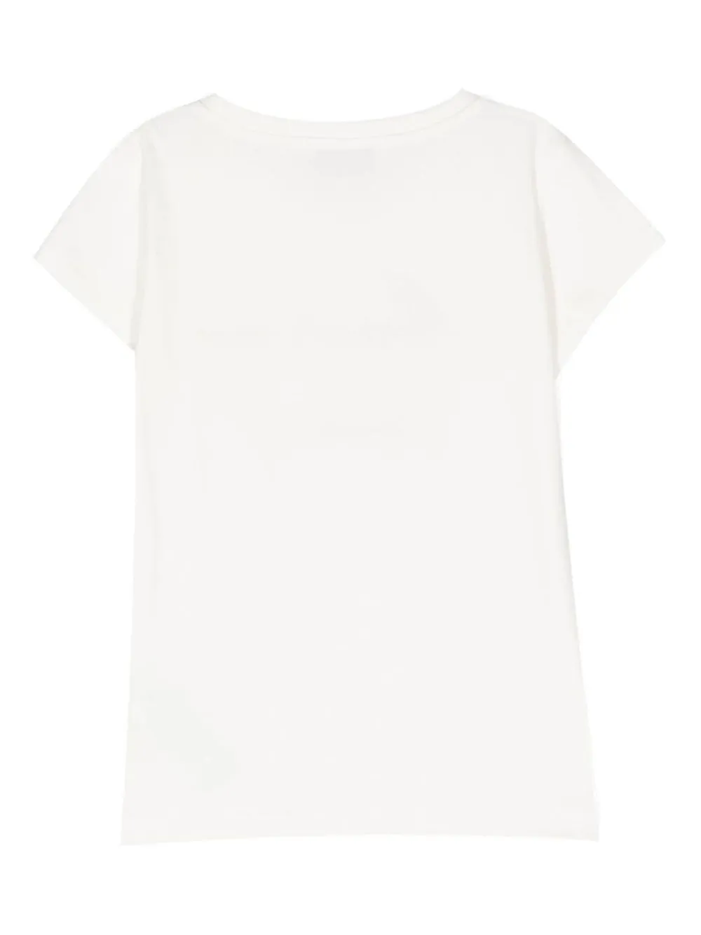 Moschino Kids embroidered logo T-shirt Wit
