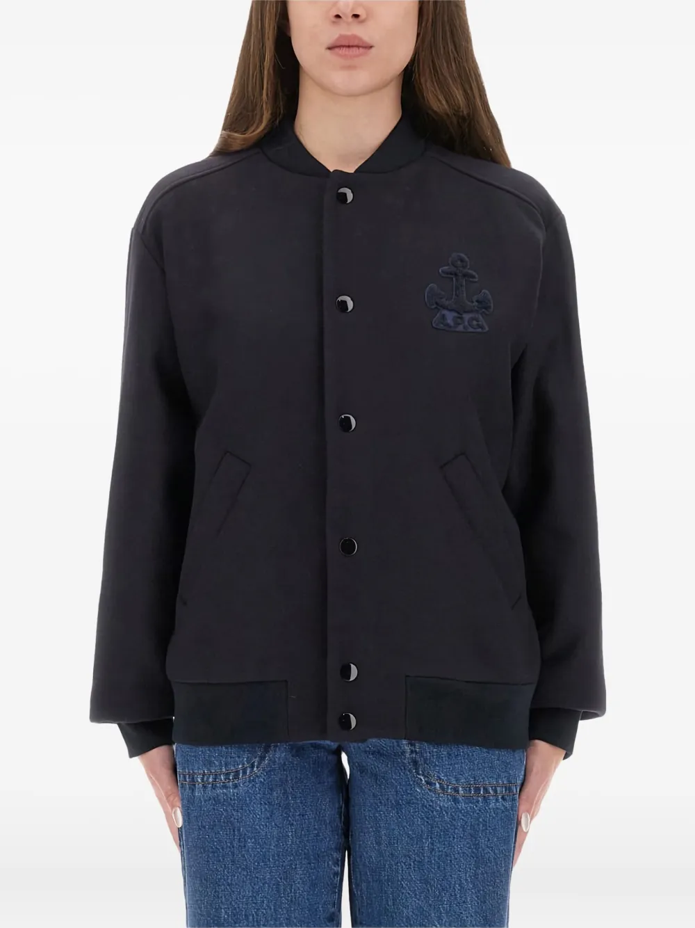 A.P.C. button embroidered jacket | bleu | Image 1