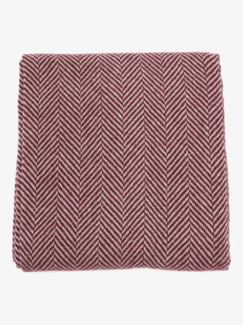 Brunello Cucinelli herringbone-pattern cashmere scarf