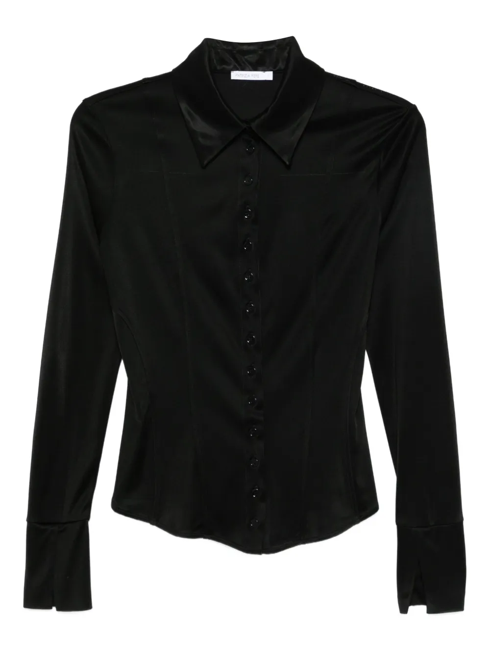 Patrizia Pepe Zijden blouse Zwart
