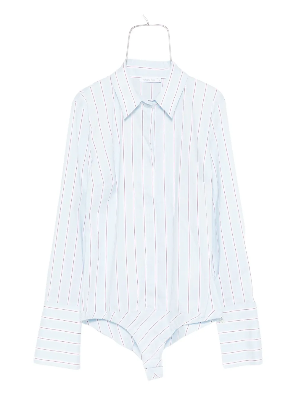 Patrizia Pepe striped cotton bodysuit Blauw